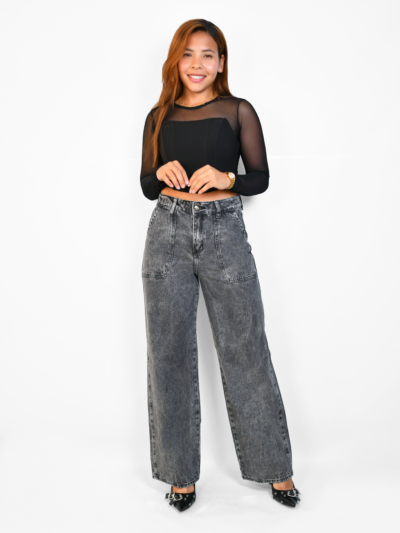 JEAN WIDE LEG Ref:JMD12363NE